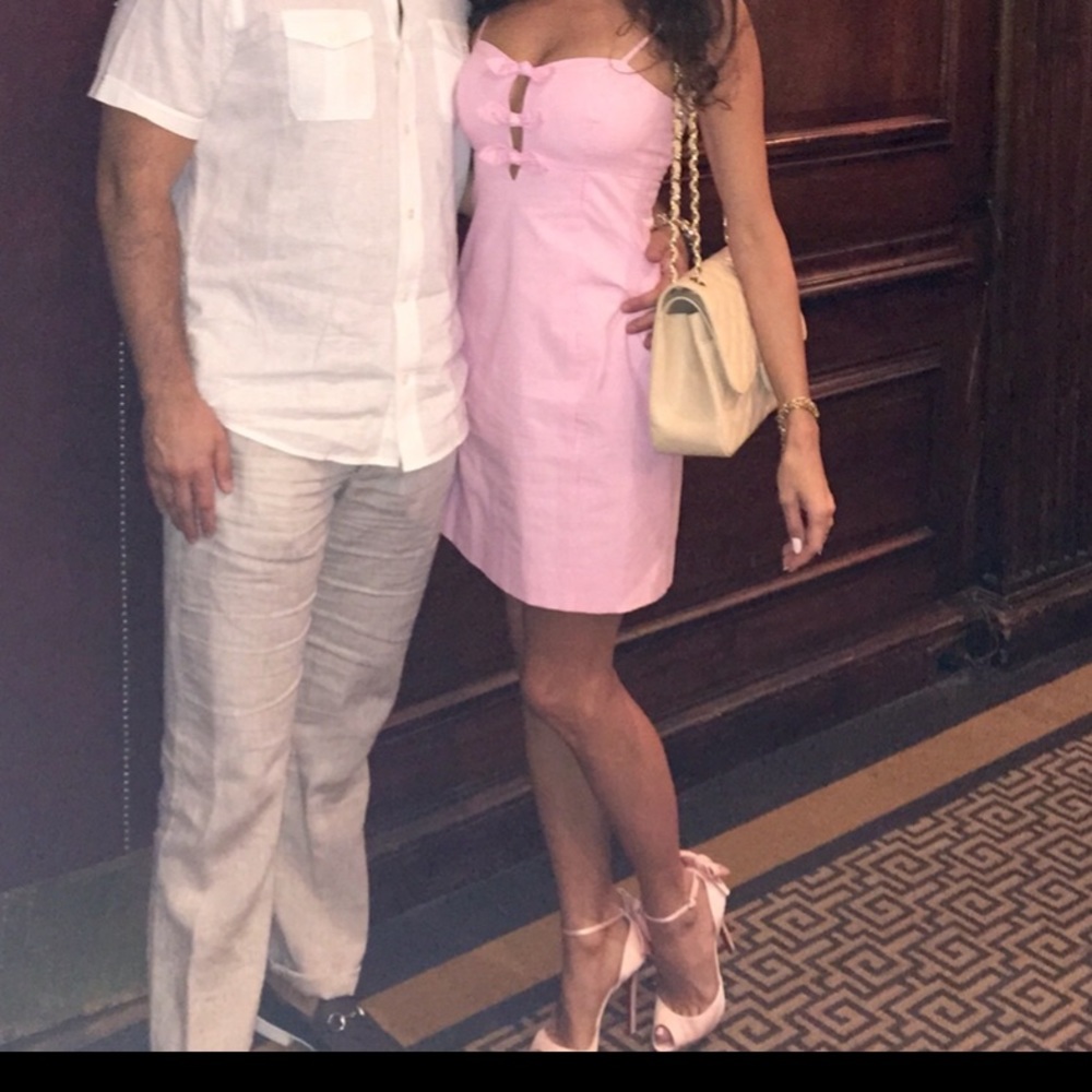 Lilly Pulitzer pink striped dress